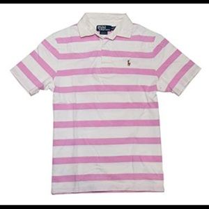 Polo by Ralph Lauren Men’s pink/white stripe shirt